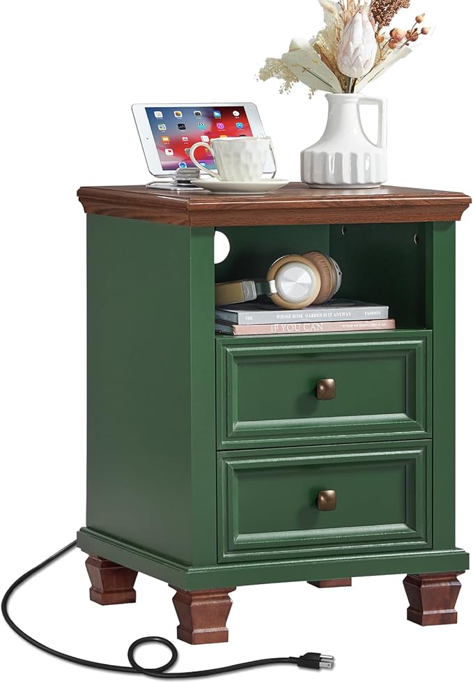 SAVOR LIFE Farmhouse Nightstand - Image 7