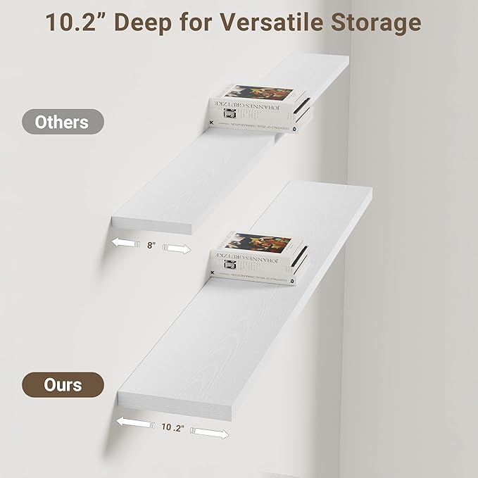 Vivelove 10 in Deep Floating Shelves - Image 4