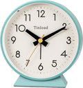 4.5" Battery Operated Antique Retro Analog Alarm Clock, Small Silent Bedside by Tinload