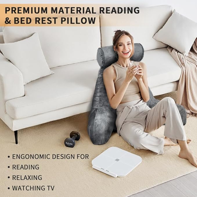 mittaGonG Reading Pillow for Sitting in Bed - Image 3