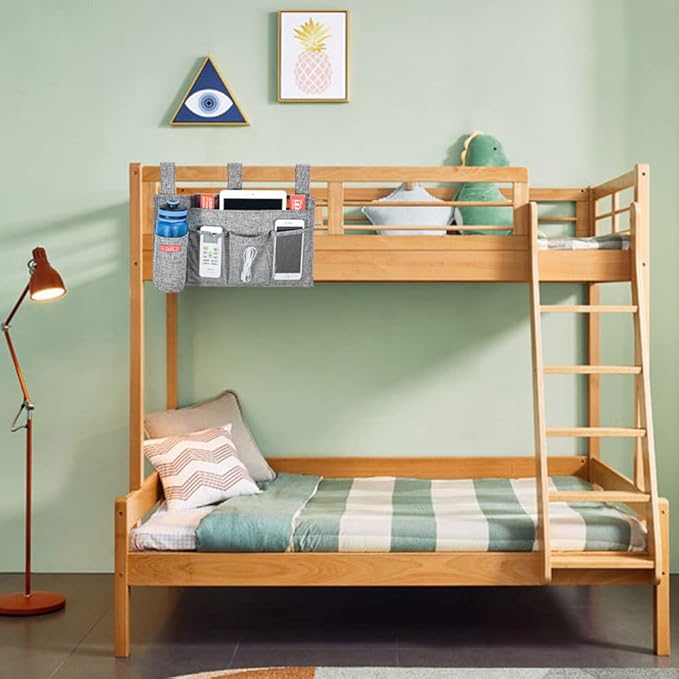 Linen Bedside Caddy, Bedside Storage Organizer - Image 7