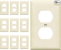 ENERLITES Duplex Receptacle Outlet Wall Plate, Size 1-Gang 4.50" x 2.76" by Enerlites