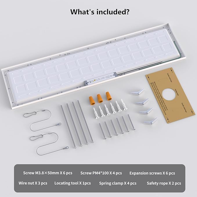 AIKVSXER 36 Pack 1x4 LED Flat Panel Light, 50W 5500LM Surface Mount Ceiling - Image 7