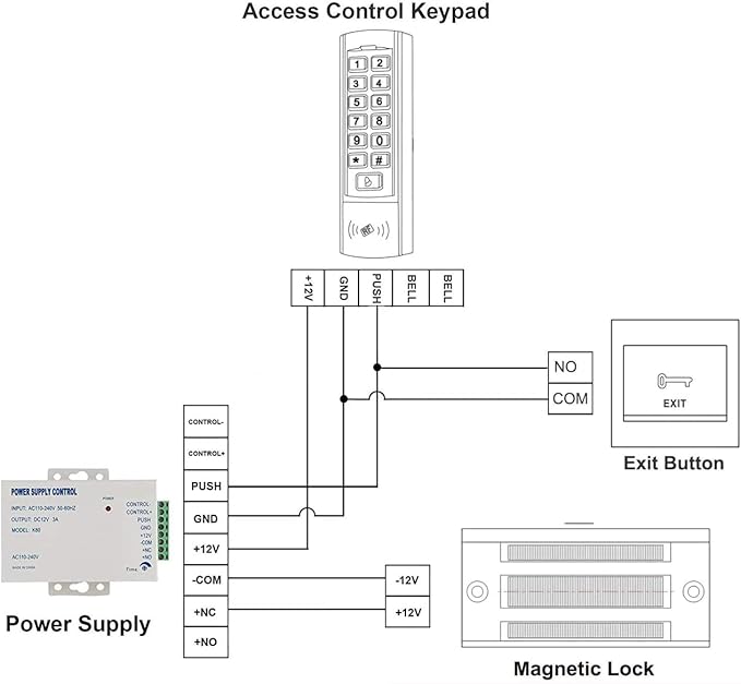 Electric Magnetic Lock with Z and L Bracket 280KG 600LBS Holding Force - Image 6