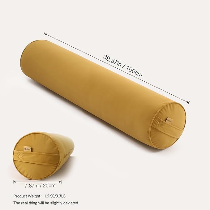 Bolster Pillow for Bed – Long Round Body Pillow for Adults, Cuddle Pillow for - Image 2