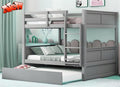 TSAMPA Latest Upgraded & Stronger Heavy Duty Solid Wood Full Over Full Bunk Bed by Unknown