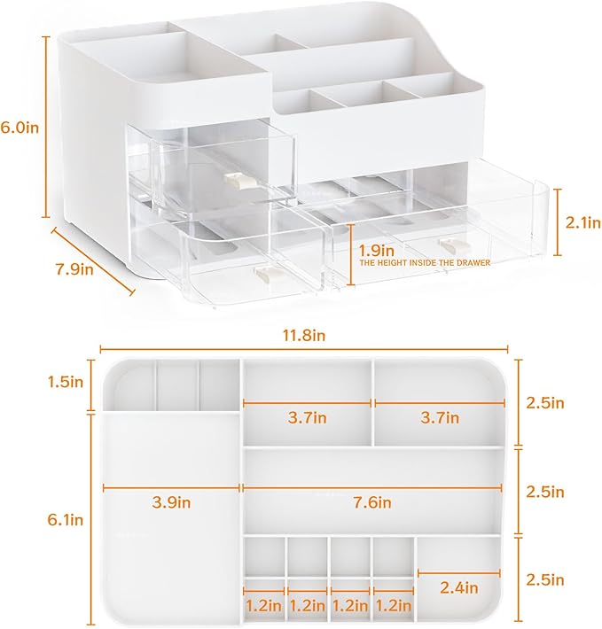 SuoXing White Make up Organizers - Image 2