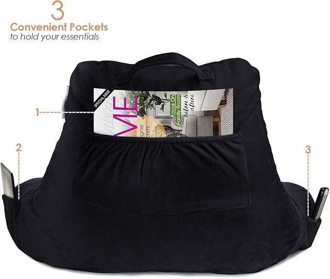 Nestl Reading Pillow with Shredded Memory Foam, Designed - Image 5