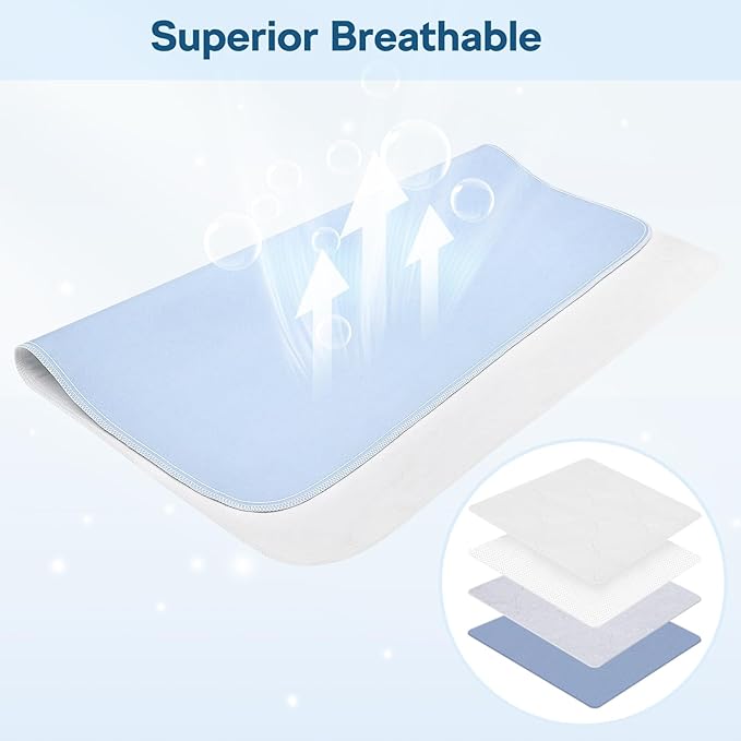 4 Pack 36" x 38" Large Absorbency Incontinence Bed Pads - Image 6
