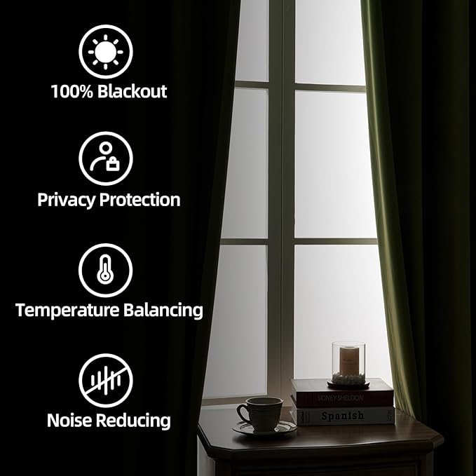 Joydeco Customized Curtains, 100% Blackout Curtains - Image 7
