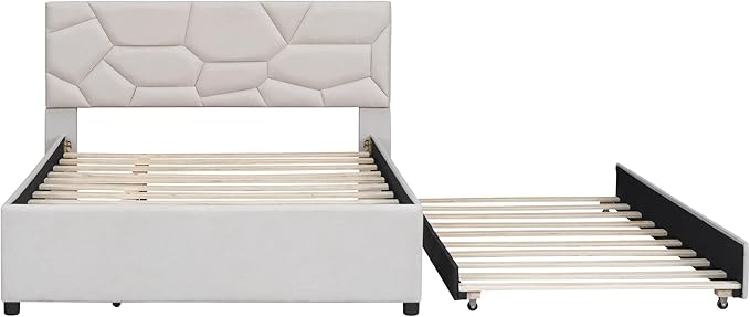Full Size Upholstered Platform Bed - Image 6