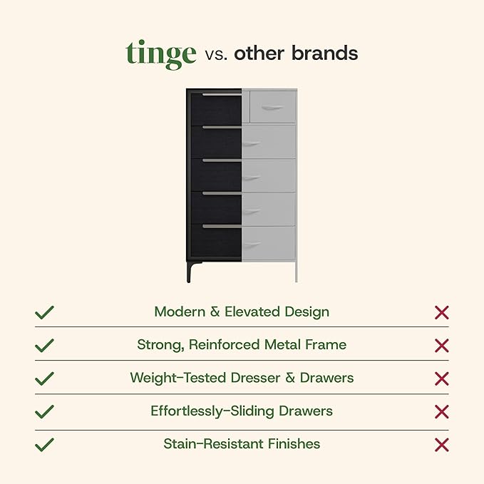 tinge Naima Premium Fabric Dresser - Image 9