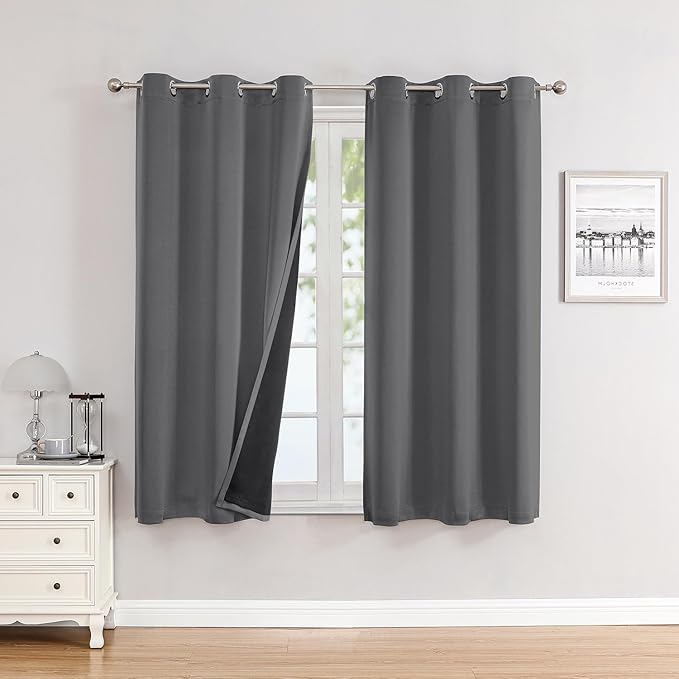 ChrisDowa 100% Blackout Curtains 63 inch Long by ChrisDowa