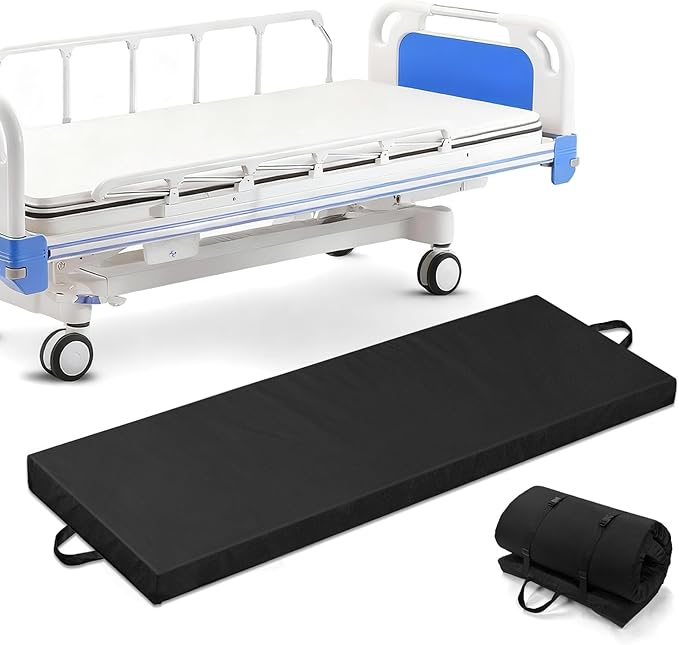 Bedside Fall Mats for Elderly 2.5 Inch Rollable High Density Foam Floor Mats by Unknown
