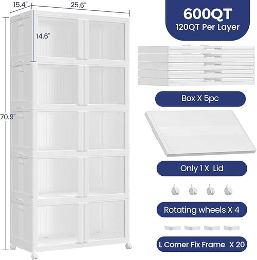 150GAL Large Stackable Storage Bins - Image 2