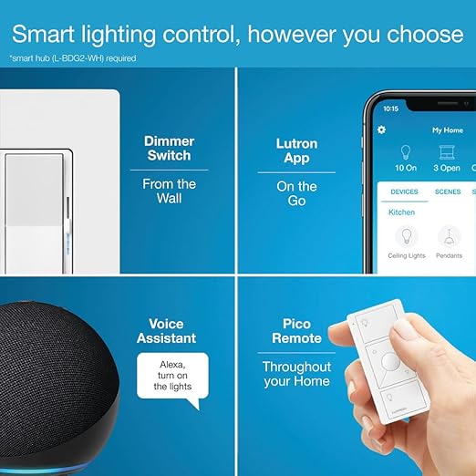 Lutron Diva Smart Dimmer Light Switch - Image 6