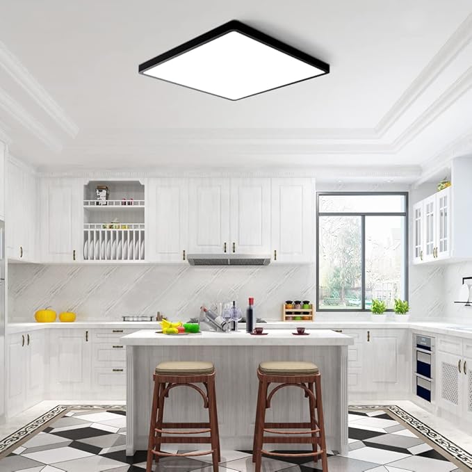12inch 24W LED Flush Mount Ceiling Light, 4000K Square LED Ceiling Light - Image 2