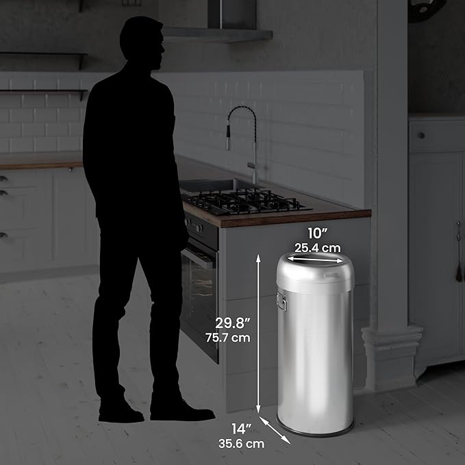 iTouchless 16 Gallon / 61 Liter Dual-Deodorizer Trash Can and Recycle Bin - Image 6
