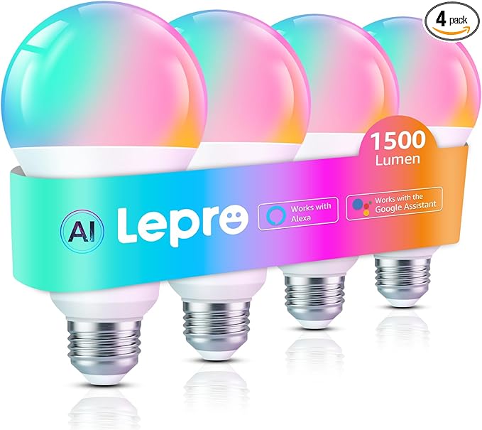 Lepro B3 AI Smart Light Bulbs by Lepro