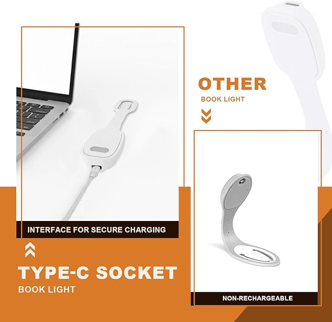 Rechargeable Book Light for Kids at Night – Portable Clip-On LED Light - Image 4