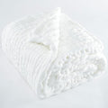 Chunky Knit Throw Blanket 60"X 80", 100% Handmade by LONGCREATE