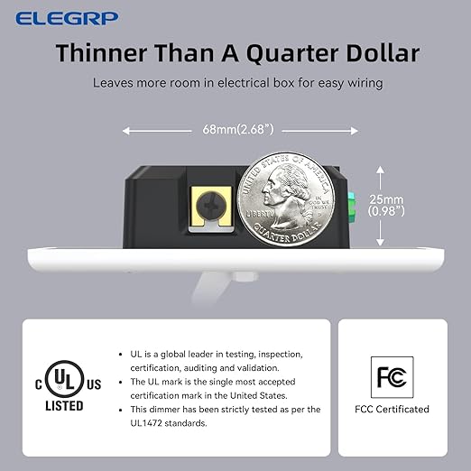 ELEGRP Digital Toggle Dimmer Switch - Image 10