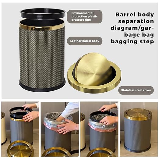 2.4 Gallon Bathroom Trash Can - Image 4
