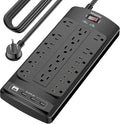 18 Outlets Surge Protector Power Strip by POWSAV