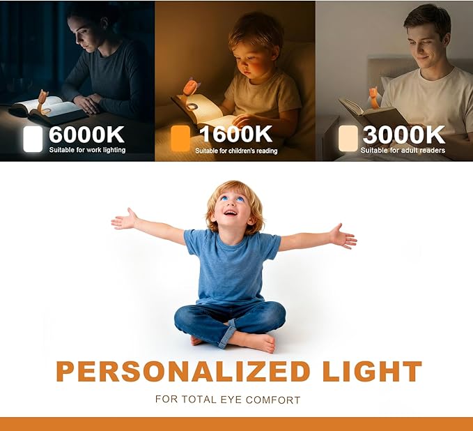 Rechargeable Book Light for Kids at Night – Portable Clip-On LED Light - Image 3