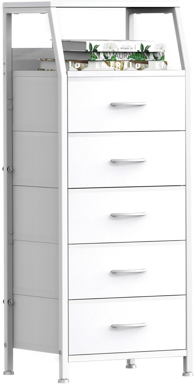 Ollieroo White Dresser for Bedroom, Storage Organizer by Ollieroo