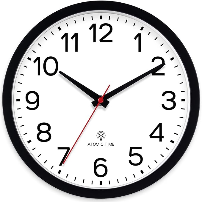 AKCISOT Atomic 10 Inch Wall Clock Analog Clocks by Akcisot