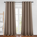 NICETOWN Cappuccino Blackout Bedroom Curtains 96 inches Long, Grommet Thermal by NICETOWN