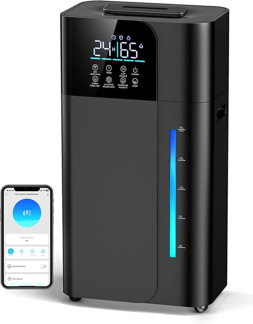 18L/4.7Gal Smart Humidifier Large Room, Warm & Cool Mist Humidifiers, 800mL/h by Aerzy