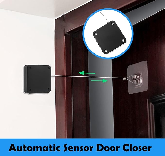 Rierdge Set of 2 Punch-Free Automatic Sensor Door Closer - Image 5