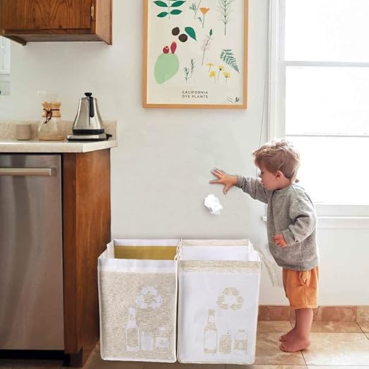BeBesta Recycle Waste Bin Bags for Kitchen ， Home Trash Sorting Bins Organizer - Image 5