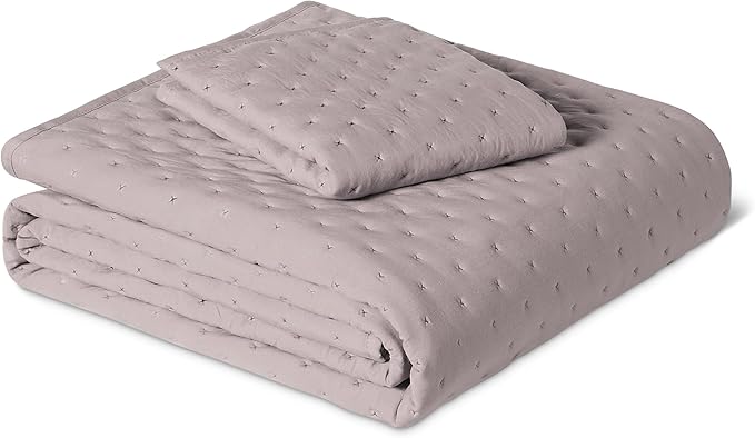 Amazon Basics Brushed Microfiber Quilt Set, Extra Soft by AmazonBasics