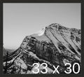Frame It Easy 33 x 30 Coffee Wood Frame by FrameItEasy