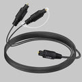 Bangun 1x2 Digital Audio Splitter Cable, Toslink Digital Fiber Optic Audio by Bangun