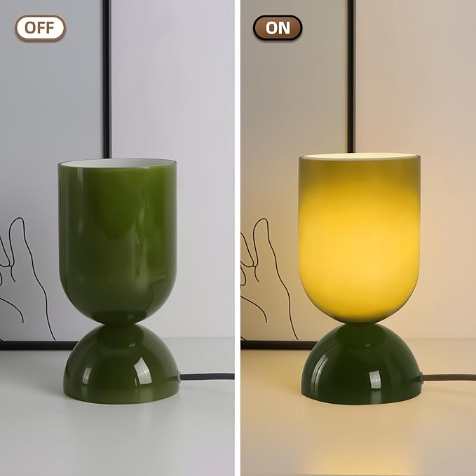 8.9" Modern Glass Table Lamp for Living Room, Dimmable Desk Lamps for Bedroom - Image 4