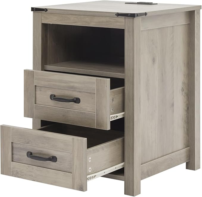 Puntogen Sierra Night Stand, Rustic End Table - Image 8