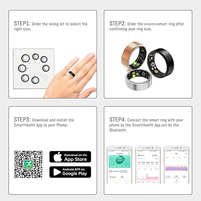 Smart Ring For Women Men, Health Tracker - Image 7