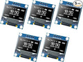 Hosyond 5 Pcs 0.96 Inch OLED I2C IIC Display Module 12864 128x64 Pixel SSD1306 by Hosyond