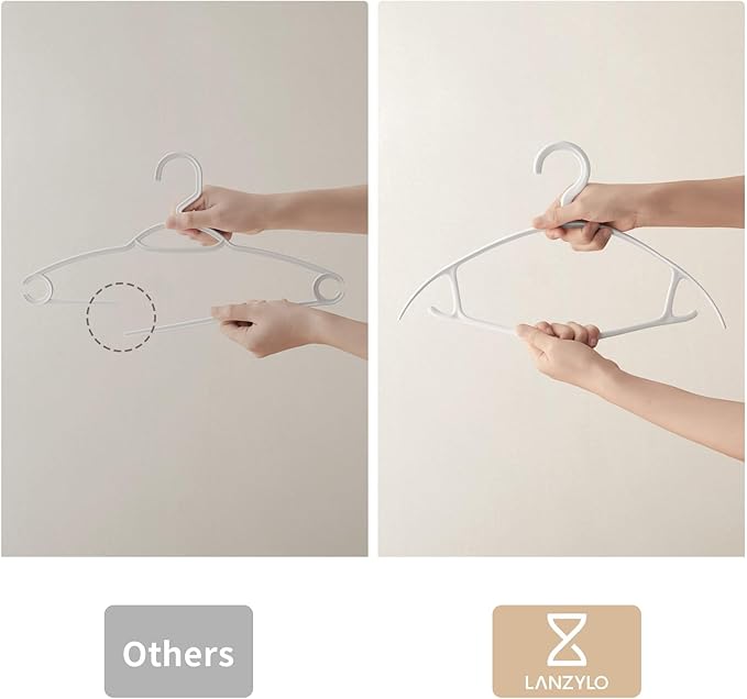 Clothes Hangers Plastic, Makes The Perfect Coat Hanger and General Space Saving - Image 5