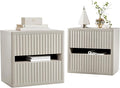 Dripex Fluted Nightstand Set of 2 by Dripex