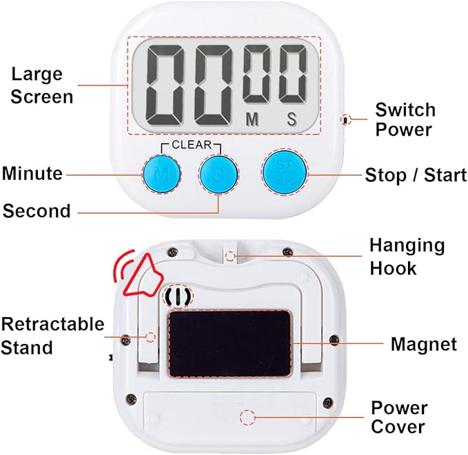 Classroom Timers for Teachers Kids Large Magnetic Digital Timer Teacher - Image 6