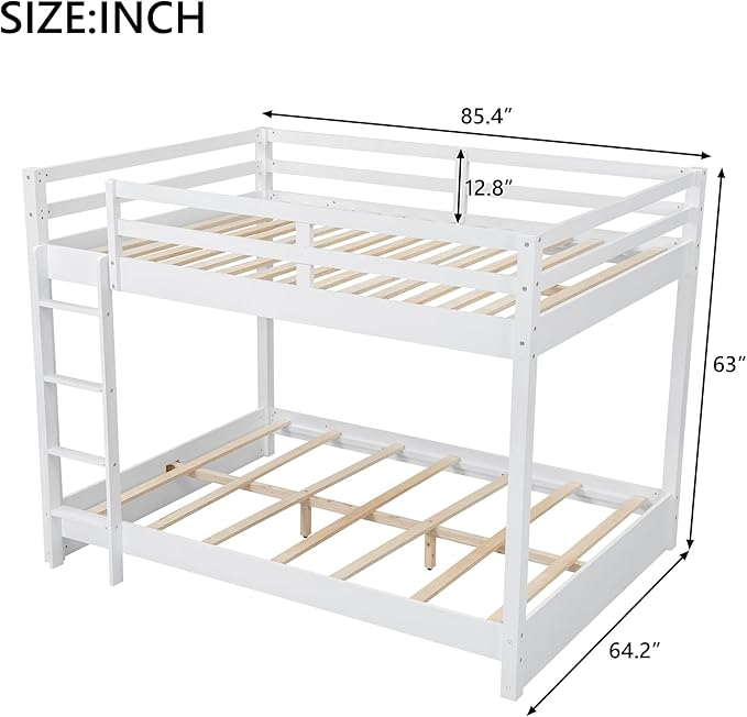 Bellemave Queen Over Queen Size Bunk Bed - Image 2