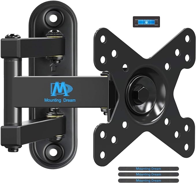 Mounting Dream UL Listed Full Motion Monitor Wall Mount TV Bracket by MountingDream