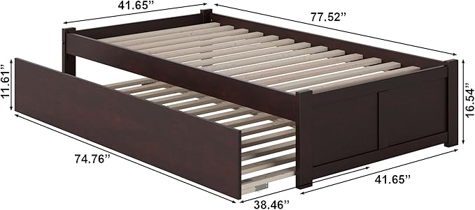 AFI Concord Twin Size Platform Bed - Image 2