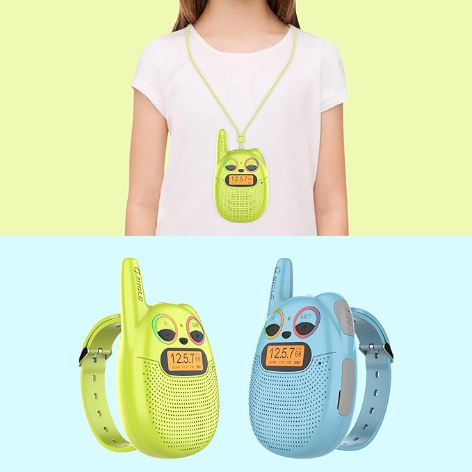 Qniglo Walkie Talkies for Kids Rechargeable 3 Pack, Spy Toys for 4 5 6 7 8 12 - Image 3