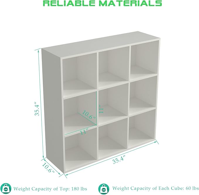 OSCHF 9-Cube Storage Shelf Bookcase - Image 2